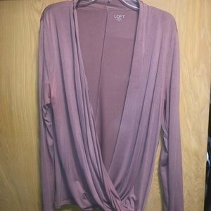 Mauve surplice top